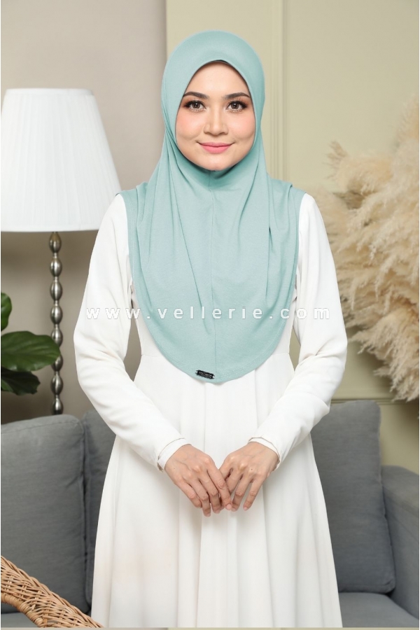 Tudung Sarung Adeela Essential Size M - Mint Green
